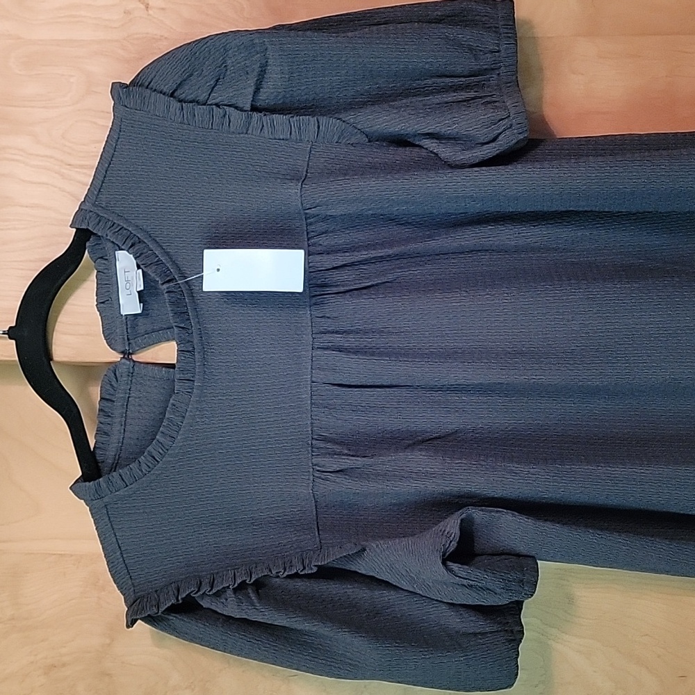 Loft Outlet Green Short Sleeve Shirt - Picture 3 of 9